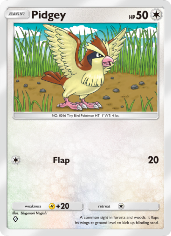 Pidgey 057/86 — Mythical Island (English Pokémon TCG card)