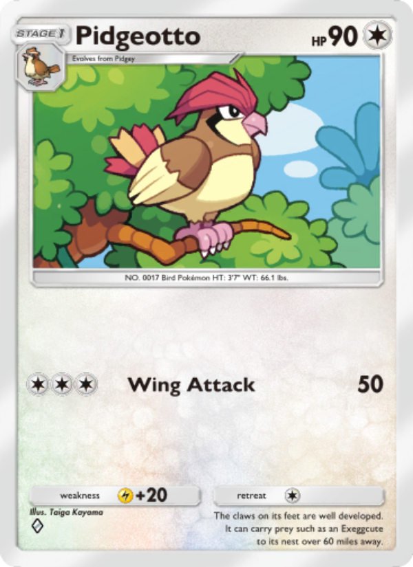 Pidgeotto 058/86 — Mythical Island (English Pokémon TCG card)