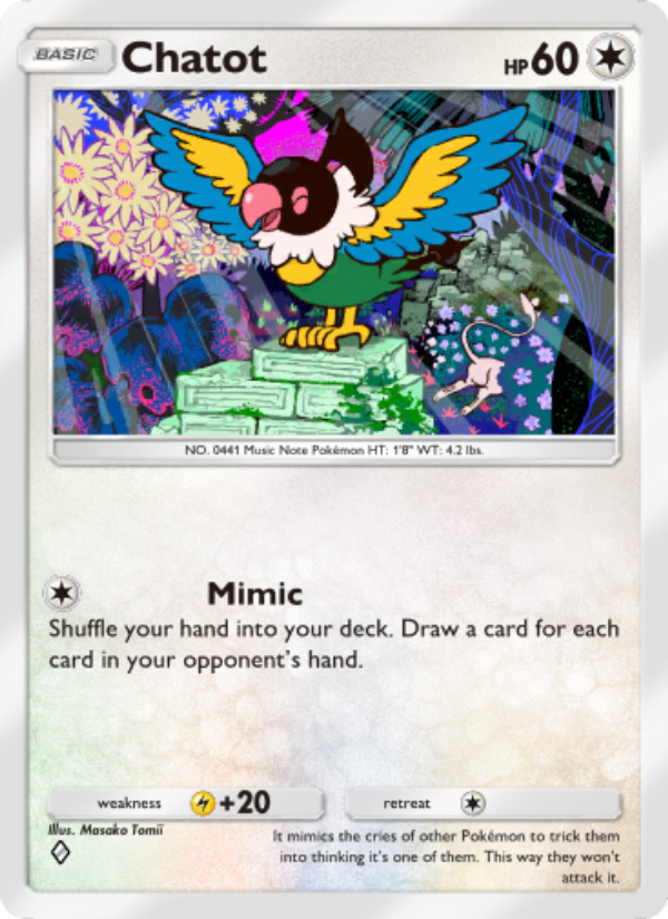 Chatot 062/86 — Mythical Island (English Pokémon TCG card)