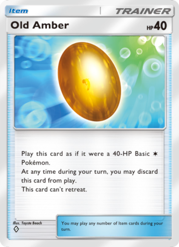 Old Amber 063/86 — Mythical Island (English Pokémon TCG card)