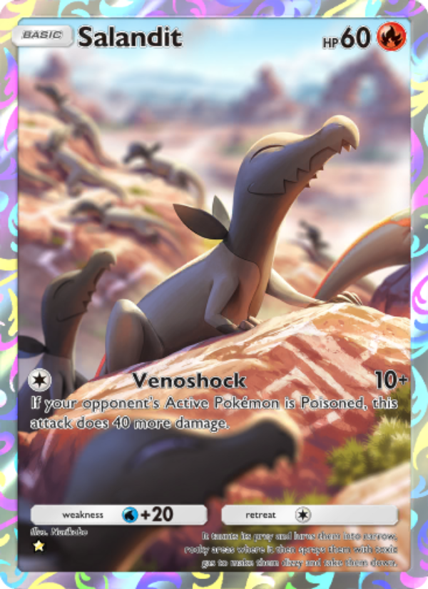 Salandit 071/86 — Mythical Island (English Pokémon TCG card)
