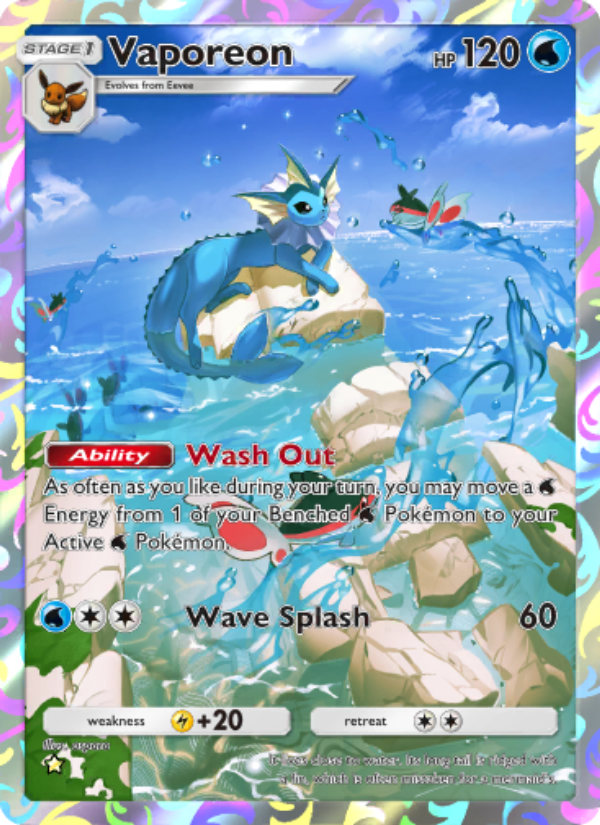 Vaporeon 072/86 — Mythical Island (English Pokémon TCG card)