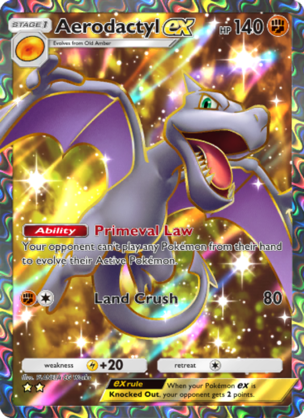 Aerodactyl ex 078/86 — Mythical Island (English Pokémon TCG card)