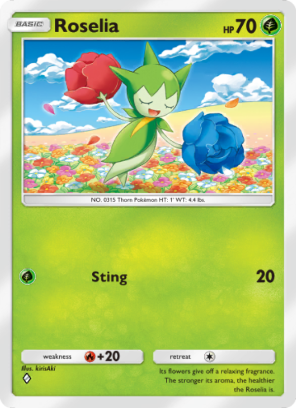 Roselia 008/207 — Space-Time Smackdown (English Pokémon TCG card)