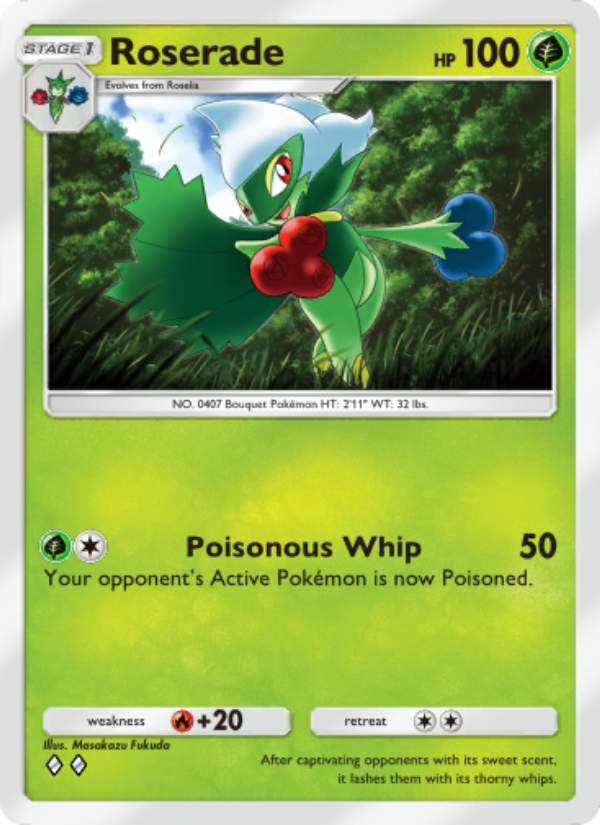 Roserade 009/207 — Space-Time Smackdown (English Pokémon TCG card)