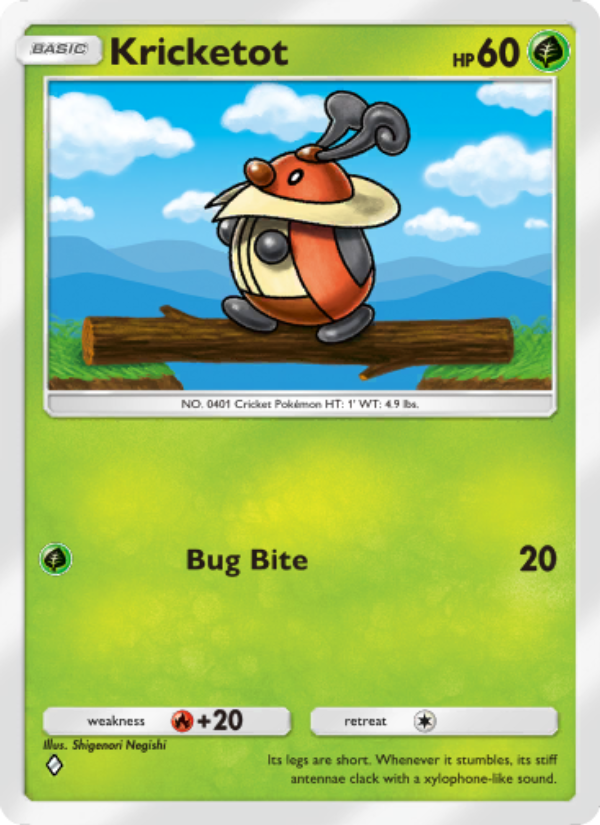 Kricketot 013/207 — Space-Time Smackdown (English Pokémon TCG card)