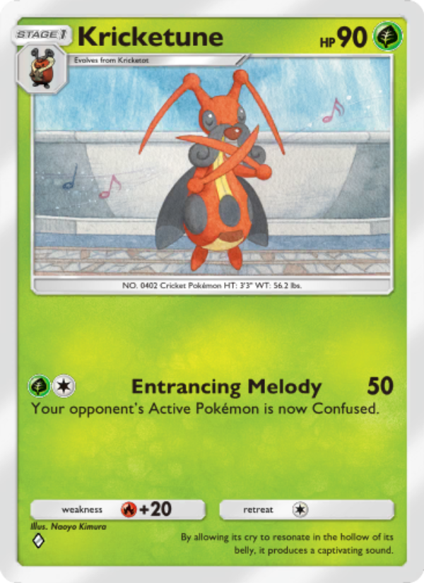 Kricketune 014/207 — Space-Time Smackdown (English Pokémon TCG card)