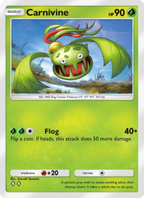 Carnivine 019/207 — Space-Time Smackdown (English Pokémon TCG card)