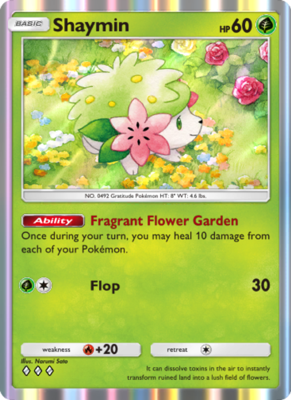 Shaymin 022/207 — Space-Time Smackdown (English Pokémon TCG card)