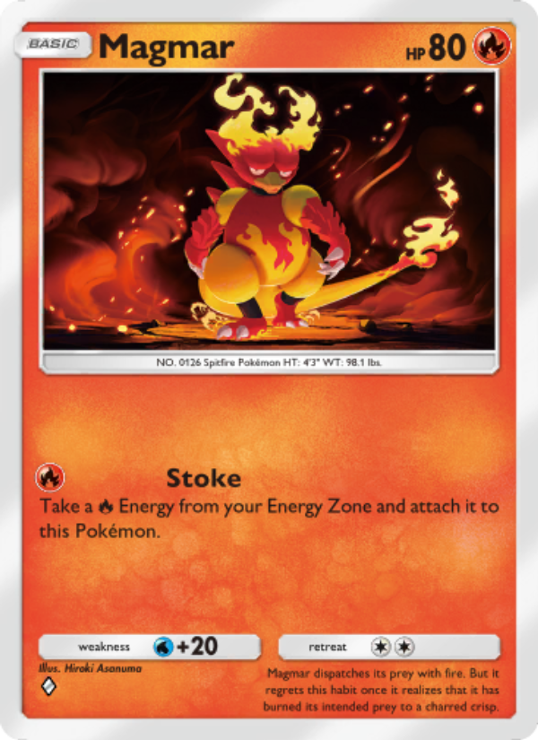 Magmar 023/207 — Space-Time Smackdown (English Pokémon TCG card)