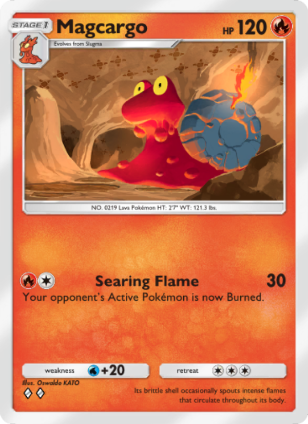 Magcargo 026/207 — Space-Time Smackdown (English Pokémon TCG card)