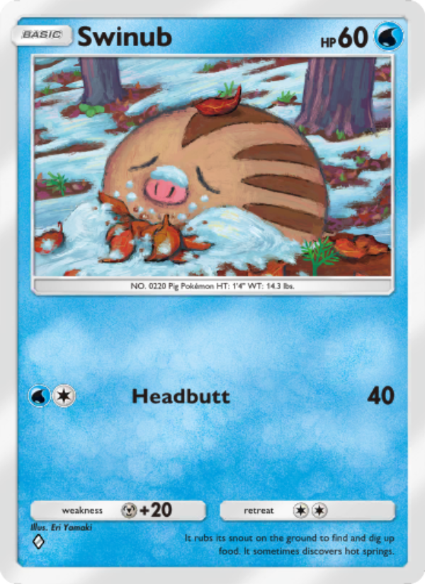 Swinub 031/207 — Space-Time Smackdown (English Pokémon TCG card)