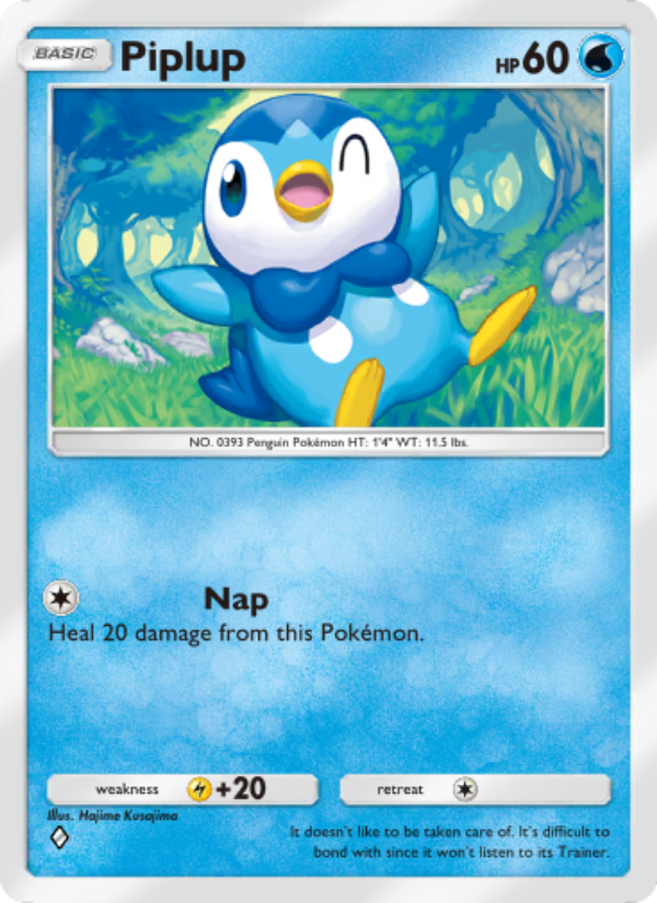 Piplup 035/207 — Space-Time Smackdown (English Pokémon TCG card)
