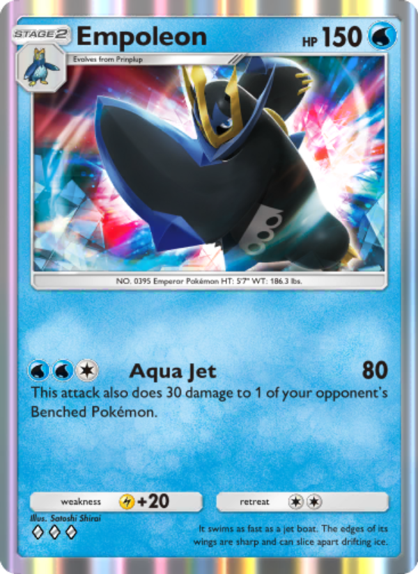 Empoleon 037/207 — Space-Time Smackdown (English Pokémon TCG card)