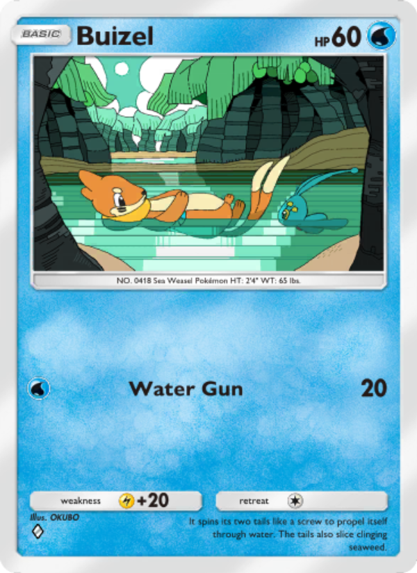 Buizel 038/207 — Space-Time Smackdown (English Pokémon TCG card)