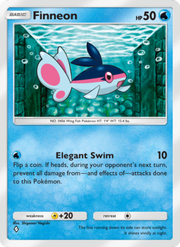 Finneon 042/207 — Space-Time Smackdown (English Pokémon TCG card)