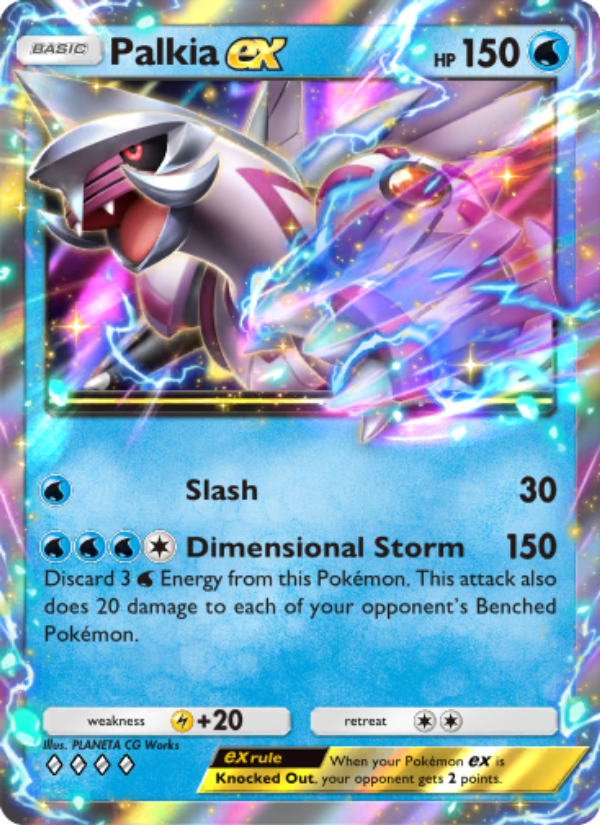 Palkia ex 049/207 — Space-Time Smackdown (English Pokémon TCG card)