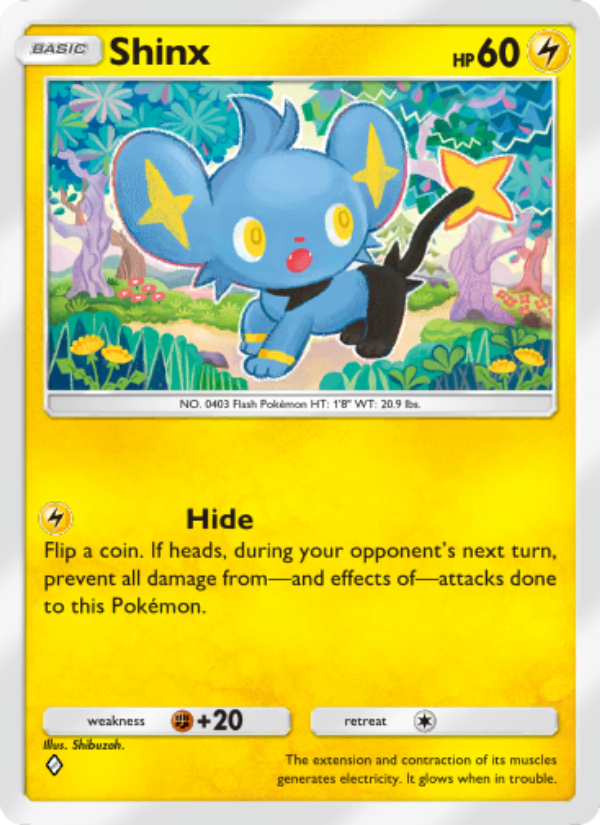 Shinx 058/207 — Space-Time Smackdown (English Pokémon TCG card)