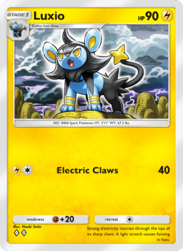Luxio 059/207 — Space-Time Smackdown (English Pokémon TCG card)