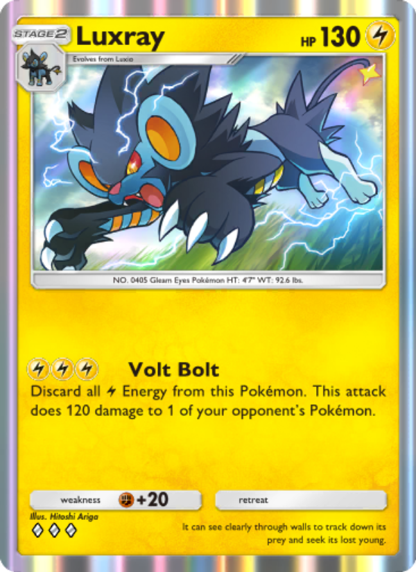Luxray 060/207 — Space-Time Smackdown (English Pokémon TCG card)
