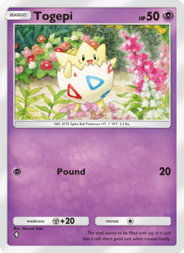 Togepi 063/207 — Space-Time Smackdown (English Pokémon TCG card)