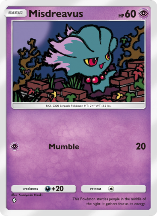 Misdreavus 066/207 — Space-Time Smackdown (English Pokémon TCG card)