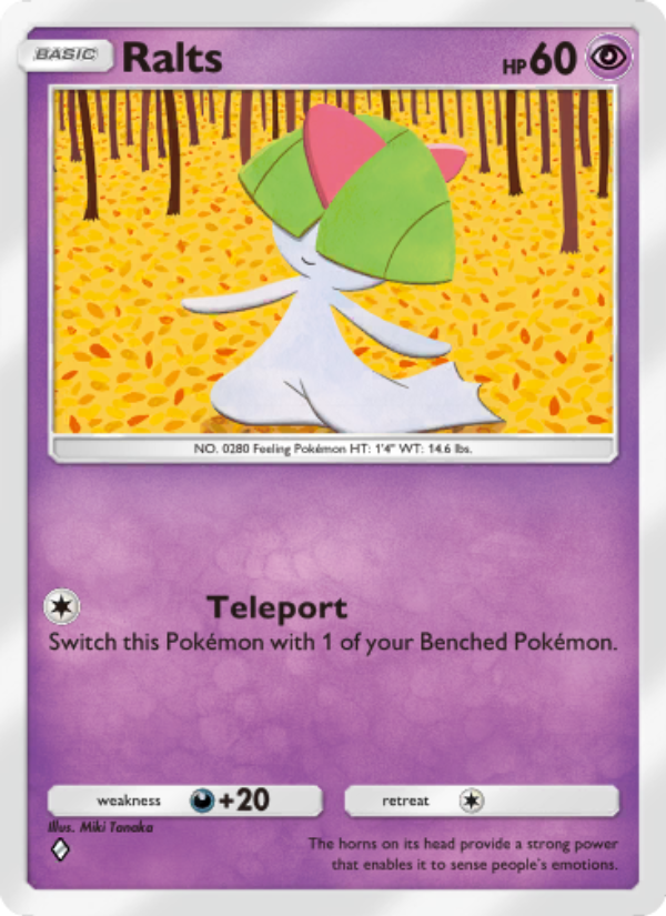 Ralts 068/207 — Space-Time Smackdown (English Pokémon TCG card)