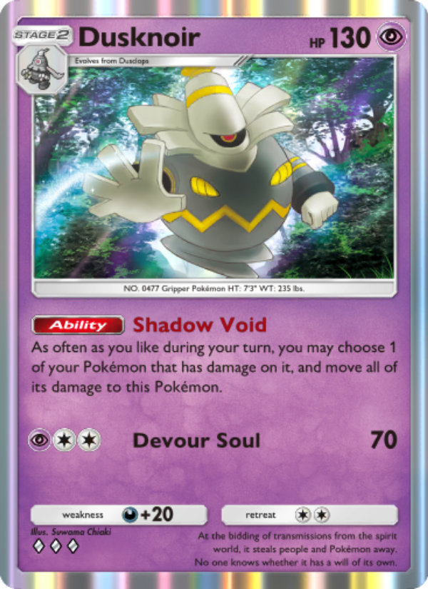 Dusknoir 072/207 — Space-Time Smackdown (English Pokémon TCG card)