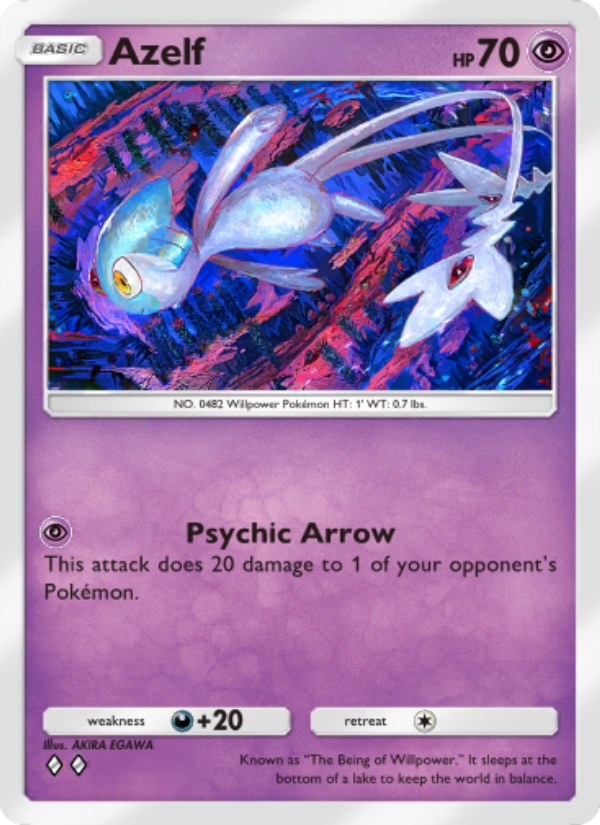Azelf 077/207 — Space-Time Smackdown (English Pokémon TCG card)