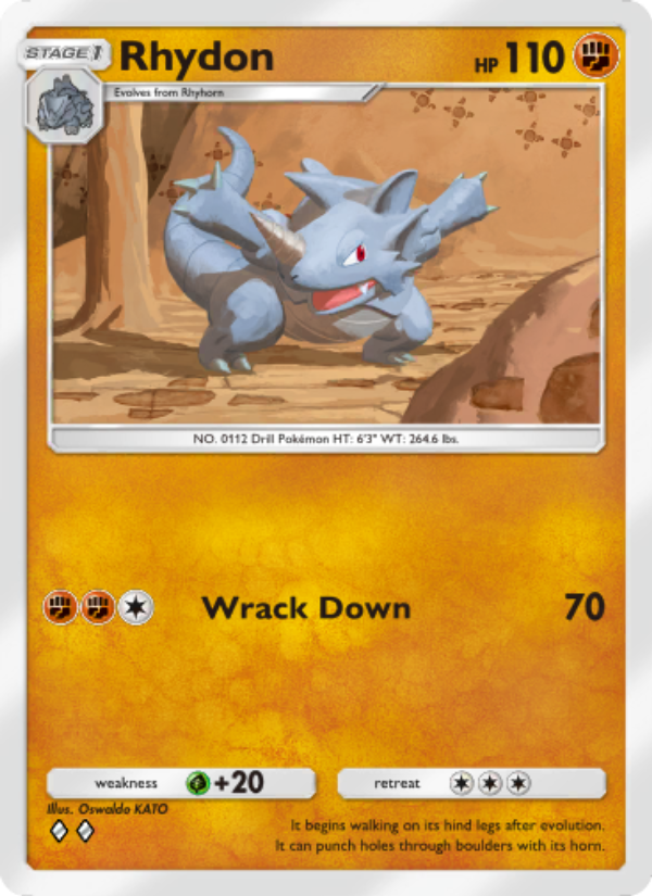 Rhydon 081/207 — Space-Time Smackdown (English Pokémon TCG card)
