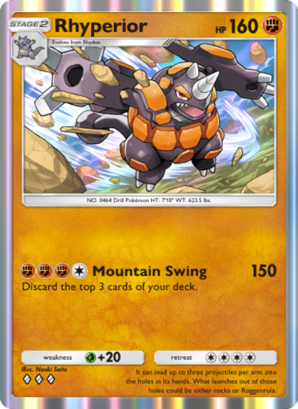 Rhyperior 082/207 — Space-Time Smackdown (English Pokémon TCG card)