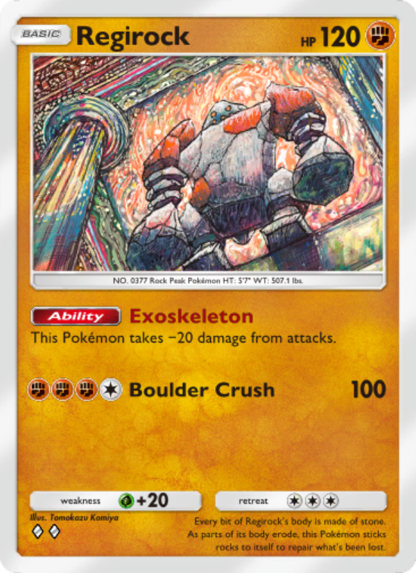 Regirock 087/207 — Space-Time Smackdown (English Pokémon TCG card)