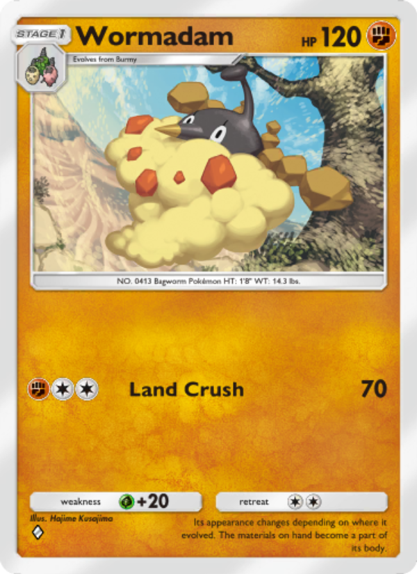 Wormadam 090/207 — Space-Time Smackdown (English Pokémon TCG card)