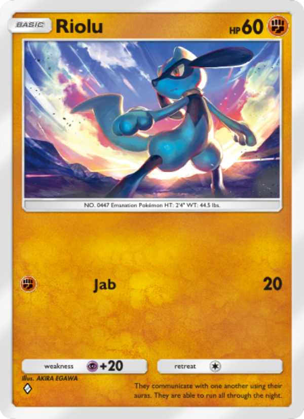 Riolu 091/207 — Space-Time Smackdown (English Pokémon TCG card)