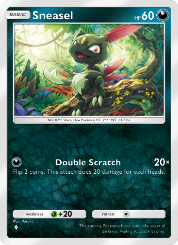 Sneasel 098/207 — Space-Time Smackdown (English Pokémon TCG card)