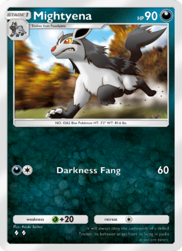 Mightyena 101/207 — Space-Time Smackdown (English Pokémon TCG card)