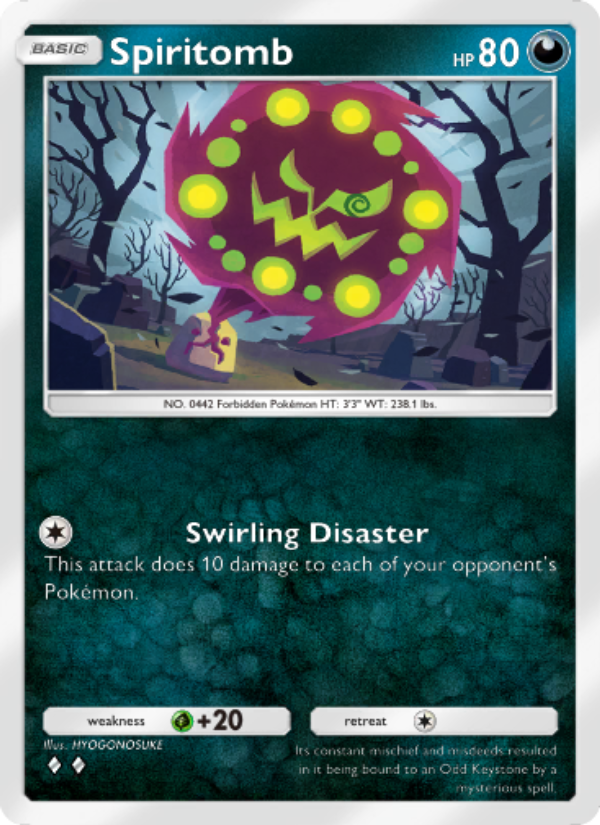 Spiritomb 104/207 — Space-Time Smackdown (English Pokémon TCG card)