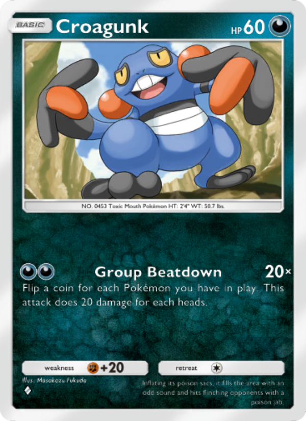 Croagunk 107/207 — Space-Time Smackdown (English Pokémon TCG card)