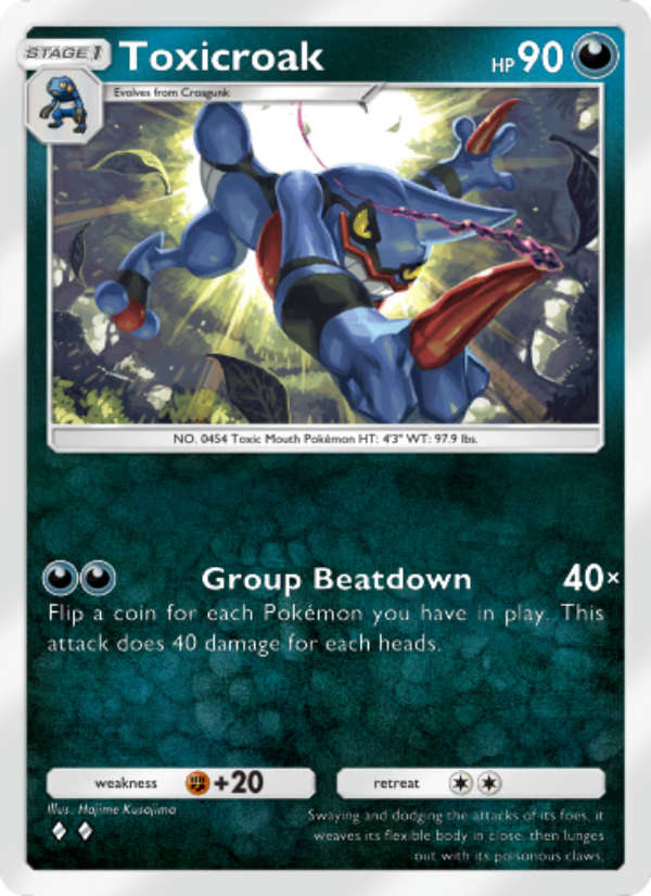 Toxicroak 108/207 — Space-Time Smackdown (English Pokémon TCG card)