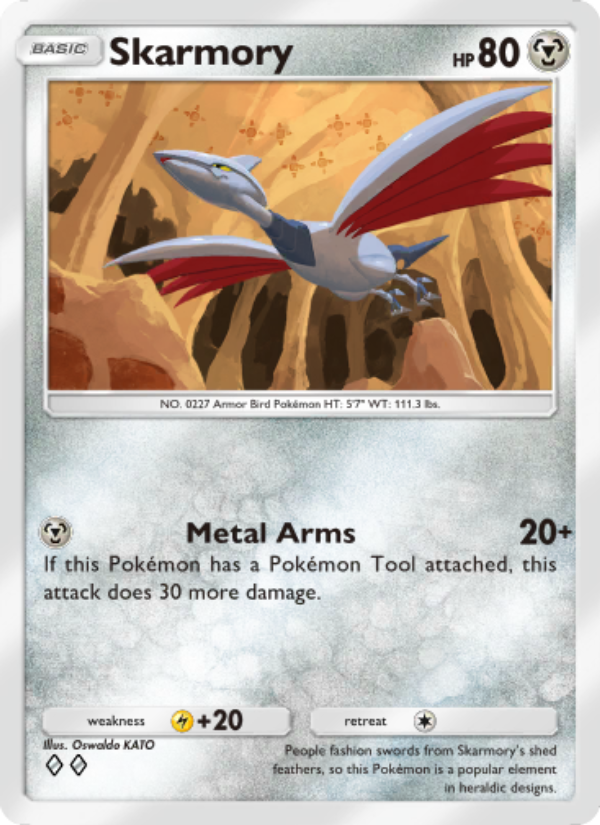 Skarmory 111/207 — Space-Time Smackdown (English Pokémon TCG card)