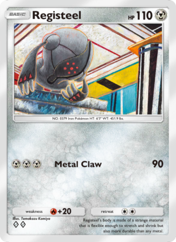 Registeel 112/207 — Space-Time Smackdown (English Pokémon TCG card)