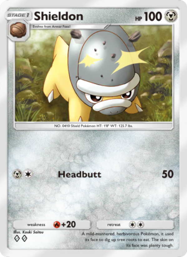 Shieldon 113/207 — Space-Time Smackdown (English Pokémon TCG card)