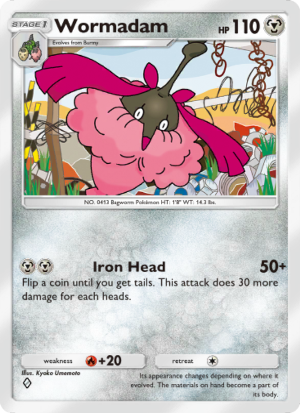 Wormadam 115/207 — Space-Time Smackdown (English Pokémon TCG card)