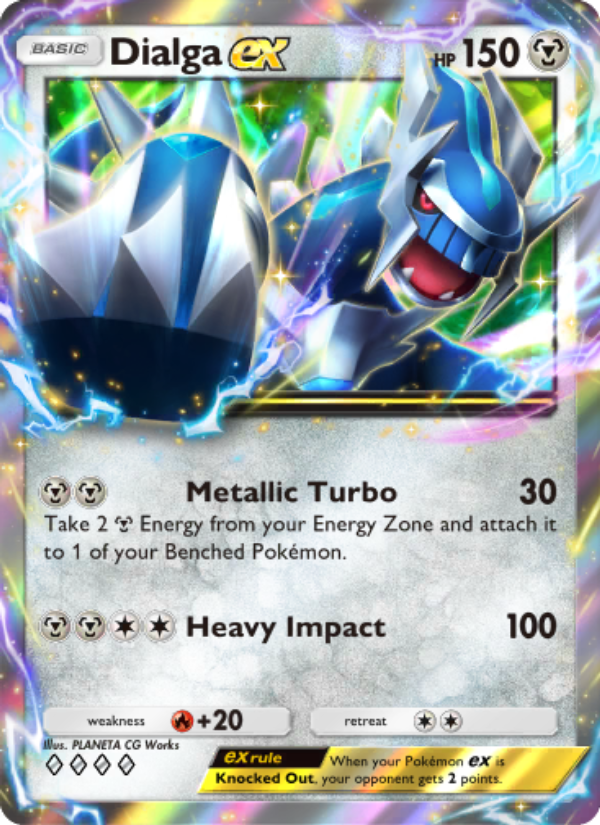 Dialga ex 119/207 — Space-Time Smackdown (English Pokémon TCG card)
