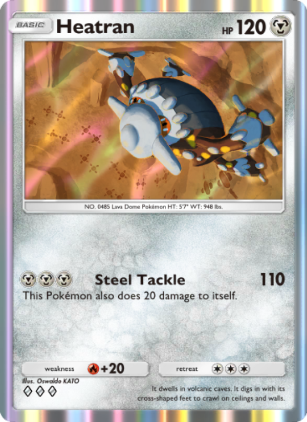 Heatran 120/207 — Space-Time Smackdown (English Pokémon TCG card)