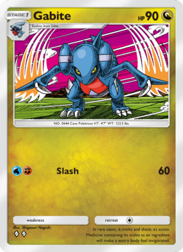 Gabite 122/207 — Space-Time Smackdown (English Pokémon TCG card)