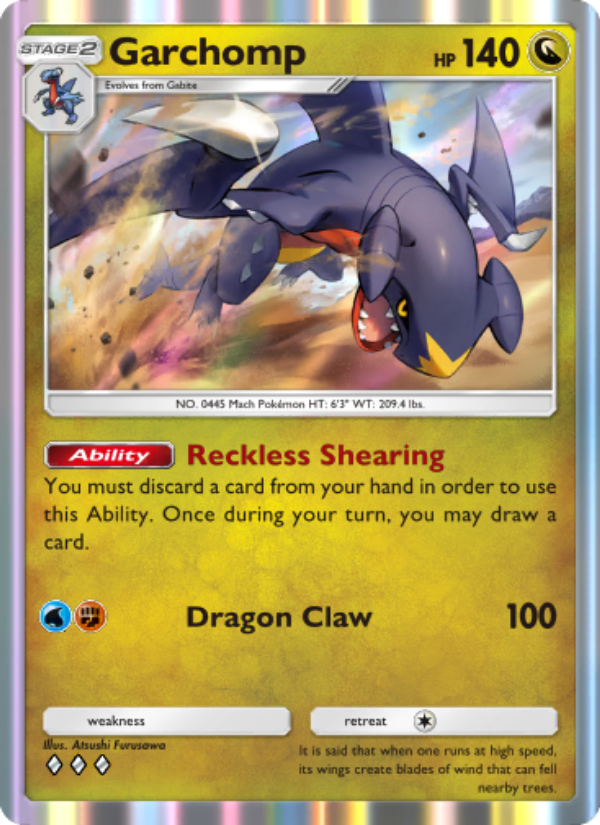 Garchomp 123/207 — Space-Time Smackdown (English Pokémon TCG card)