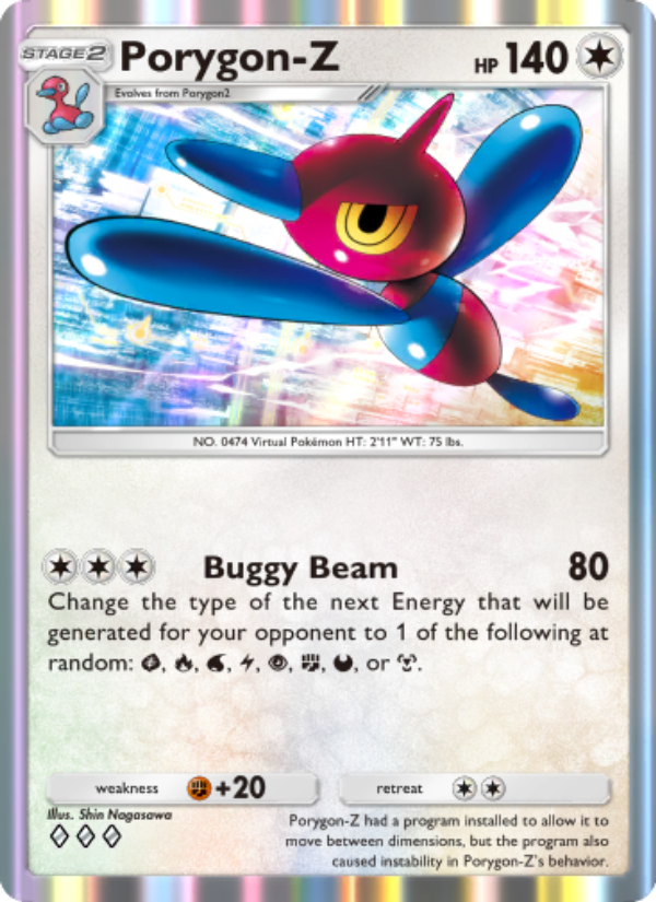 Porygon-Z 129/207 — Space-Time Smackdown (English Pokémon TCG card)