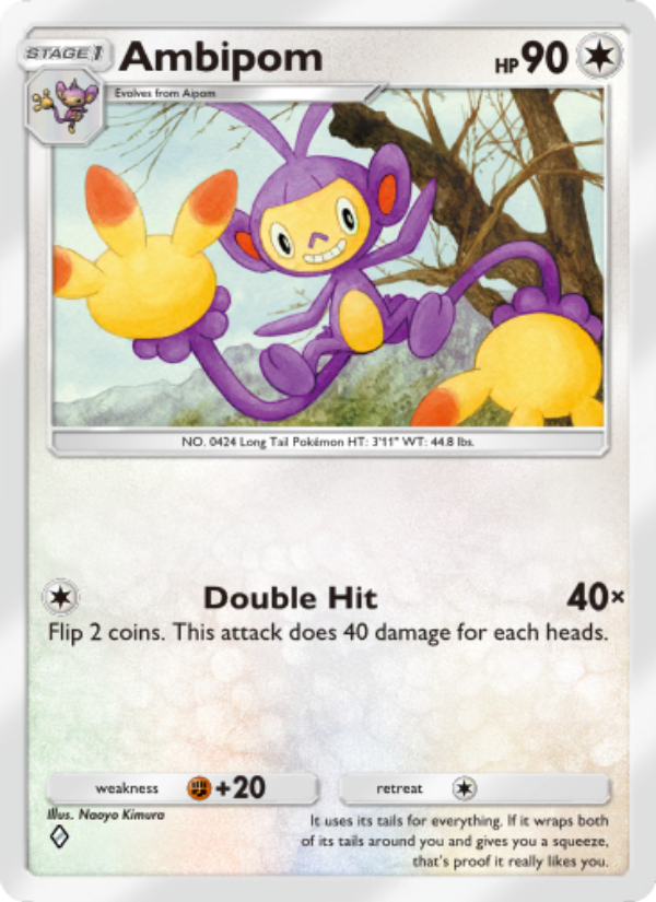 Ambipom 131/207 — Space-Time Smackdown (English Pokémon TCG card)