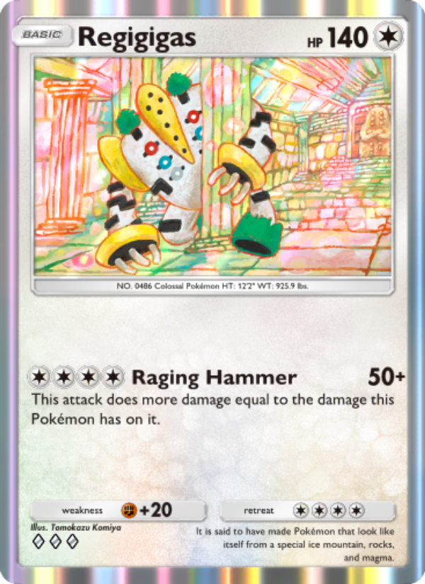 Regigigas 143/207 — Space-Time Smackdown (English Pokémon TCG card)